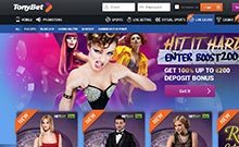 TonyBet kasino gjennomgang skjermbilde på norskcasino1.com 1