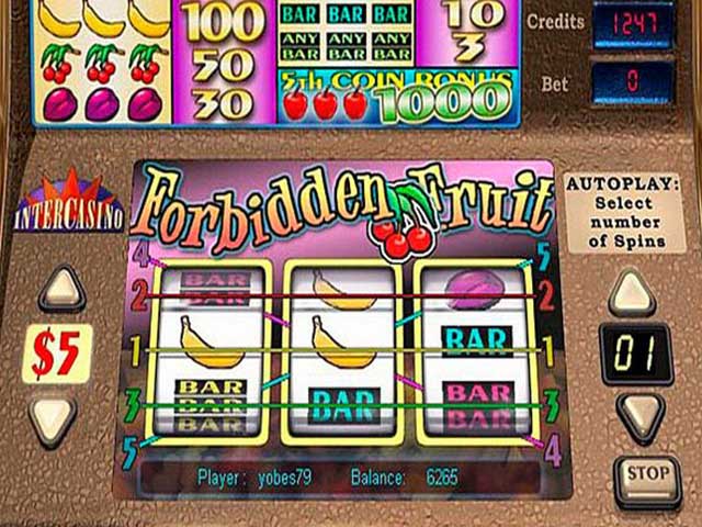 Norske spilleautomater Forbidden Fruit, Cryptologic SS - Himmelspill