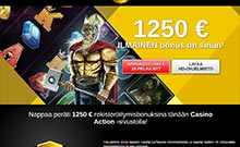 Action kasino gjennomgang skjermbilde på  norskcasino1.com 2