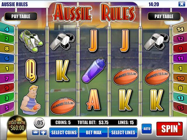 Norske Spilleautomater  Aussie Rules Rival  SS  - Himmelspill