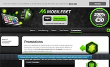 Mobilbet kasino gjennomgang skjermbilde på norskcasino1.com 3