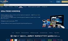 Europa kasino gjennomgang skjermbilde på norskcasino1.com 2