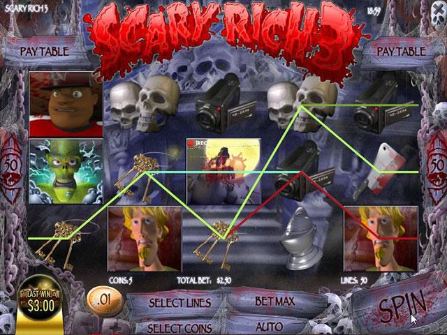 Norske Spilleautomater Scary Rich 3 Rival   SS  - Himmelspill