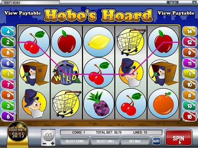 Norske Spilleautomater   Hobo's Hoard Rival   SS  - Himmelspill