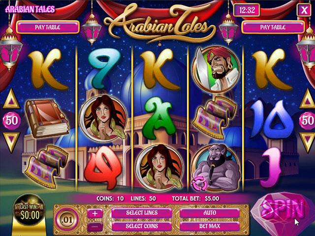 Norske Spilleautomater  Arabian Tales Rival  SS  - Himmelspill