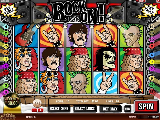 Norske Spilleautomater Rock On, Rival SS - Himmelspill