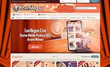LeoVegas kasino gjennomgang skjermbilde på norskcasino1.com 3