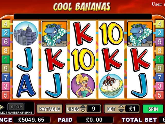 Norske spilleautomater Cool Bananas, Cryptologic SS - Himmelspill