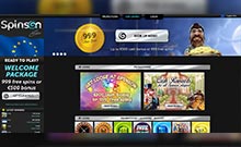 Spinson kasino gjennomgang skjermbilde på norskcasino1.com 3