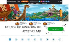 Casino-X kasino gjennomgang skjermbilde på  norskcasino1.com 1
