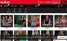 Redbet kasino gjennomgang skjermbilde på  norskcasino1.com 4