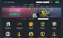 BetVictor kasino gjennomgang skjermbilde på norskcasino1.com 1