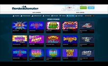 NorskeAutomater kasino gjennomgang skjermbilde på  norskcasino1.com 3