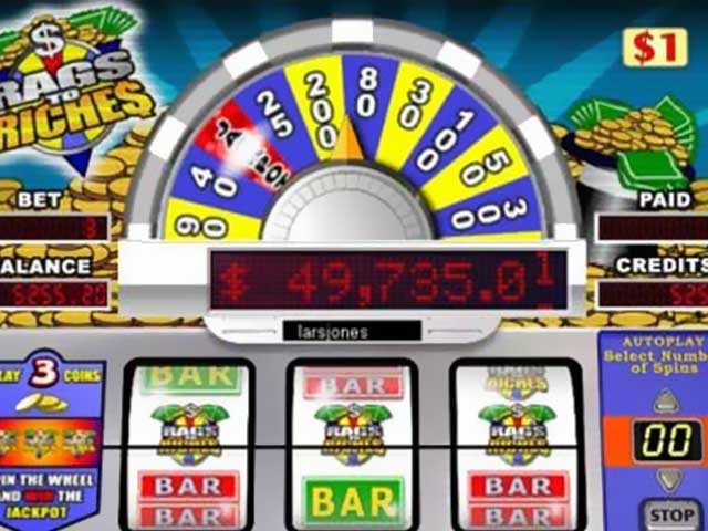 Norske spilleautomater Rags to Riches, Cryptologic SS - Himmelspill