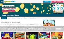Prime Slots kasino gjennomgang skjermbilde på norskcasino1.com 1