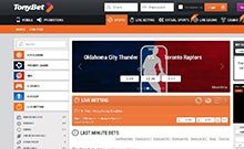 TonyBet kasino gjennomgang skjermbilde på norskcasino1.com 2