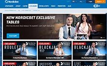 NordicBet kasino gjennomgang skjermbilde på norskcasino1.com 1