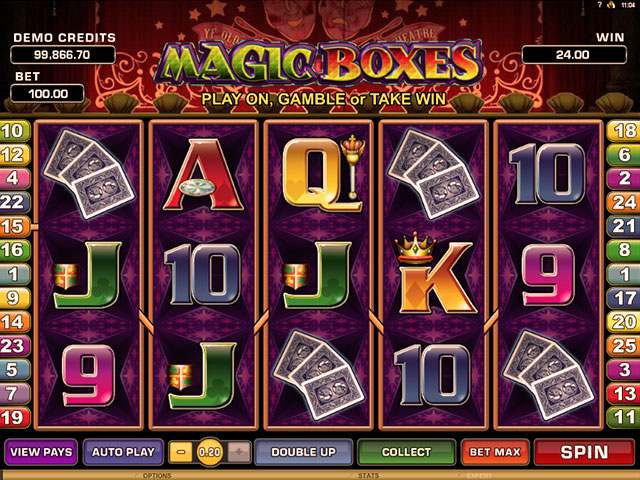 Magic Boxes Microgaming spilleautomater screenshot
