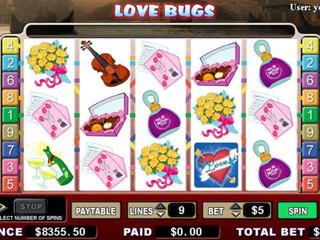 Norske spilleautomater Love Bugs, Cryptologic SS - Himmelspill