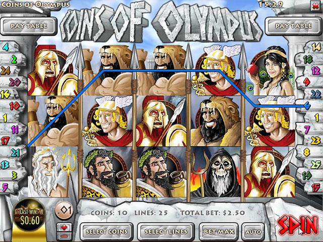 Norske Spilleautomater  Coins of Olympus Rival  SS  - Himmelspill