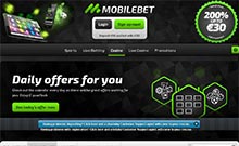 Mobilbet kasino gjennomgang skjermbilde på norskcasino1.com 1