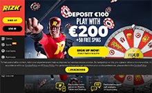Rizk kasino gjennomgang skjermbilde på norskcasino1.com 1