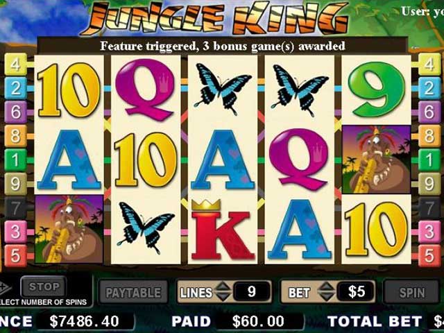 Norske spilleautomater Jungle King, Cryptologic SS - Himmelspill