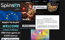 Spinson kasino gjennomgang skjermbilde på norskcasino1.com 1