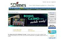 5Dimes kasino gjennomgang skjermbilde på  norskcasino1.com 1