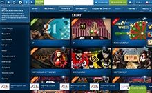 1xBet kasino gjennomgang skjermbilde på  norskcasino1.com 2