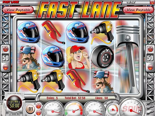 Norske Spilleautomater   Fast Lane Rival   SS  - Himmelspill