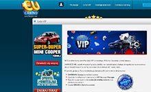 EUCasino kasino gjennomgang skjermbilde på norskcasino1.com 3