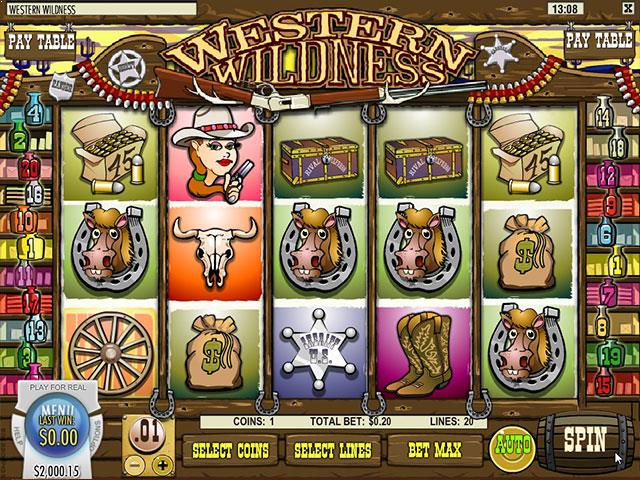 Norske Spilleautomater Western Wildness Rival   SS  - Himmelspill