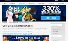 Cool Cat kasino gjennomgang skjermbilde på  norskcasino1.com 3
