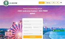 Sir Jackpot kasino gjennomgang skjermbilde på norskcasino1.com 3