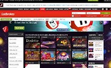 Ladbrokes kasino gjennomgang skjermbilde på  norskcasino1.com 2