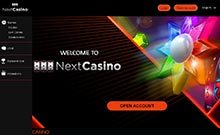 NextCasino kasino gjennomgang skjermbilde på norskcasino1.com 1