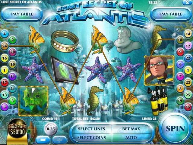 Norske Spilleautomater   Lost Secret of Atlantis Rival   SS  - Himmelspill