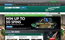 Paddy Power kasino gjennomgang skjermbilde på  norskcasino1.com 4