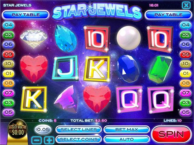 Norske Spilleautomater  Star JewelsRival  SS  - Himmelspill