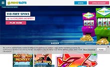 Prime Slots kasino gjennomgang skjermbilde på norskcasino1.com 2