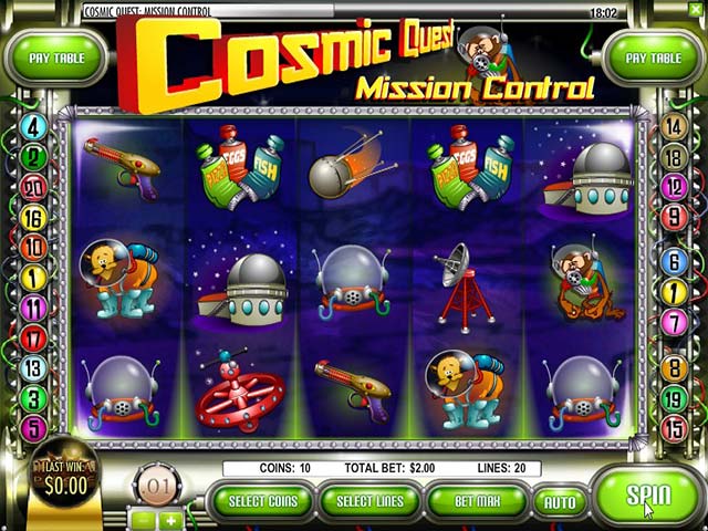 Norske Spilleautomater Cosmic Quest: Mission Control Rival SS - Himmelspill